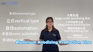 Linea di produzione di anodizzazione di piccoli pezzi ad alta efficienza