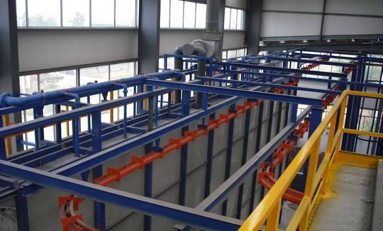 Linea di rivestimento automatica orizzontale della polvere spruzzatura dell'attrezzatura 380V