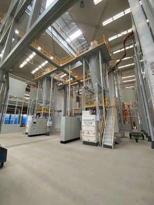 Linea di rivestimento industriale automatizzata della polvere profilo di alluminio verticale