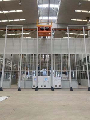 Linea di rivestimento industriale automatizzata della polvere profilo di alluminio verticale