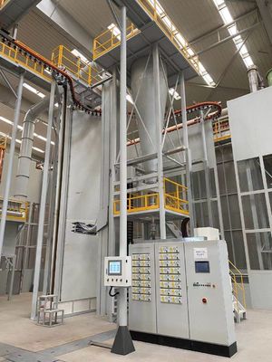 Linea di rivestimento industriale automatizzata della polvere profilo di alluminio verticale