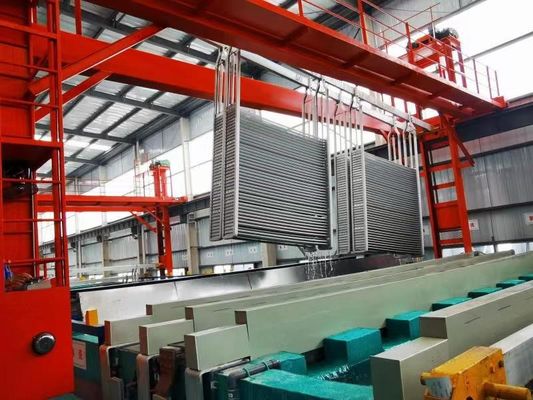 Prezzo buono Linea di produzione chiavi in mano per anodizzazione di acido solforico da 2.500 tonnellate/mese per profili in alluminio per facciate continue architettoniche In linea