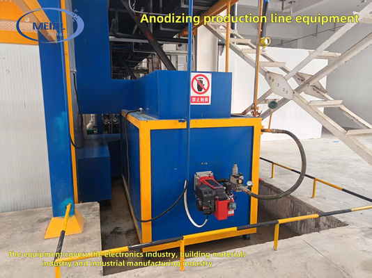 Linea di anodizzazione di alluminio ad alta capacità con sistemi di asciugatura a basso consumo energetico.