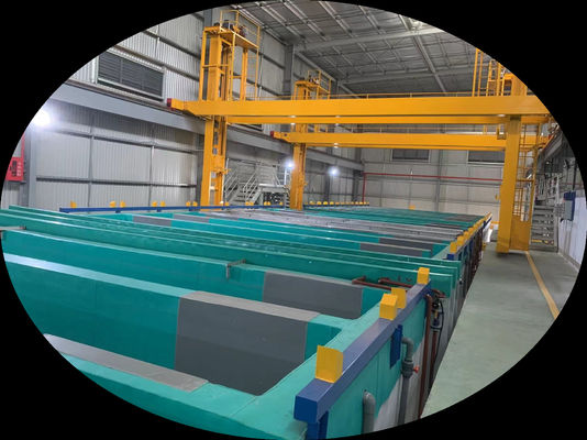 Buon prezzo Linea di anodizzazione 1000T/Mese Capacità di grano giallo Simi-Automatico 30*80*10 Fabbrica in linea