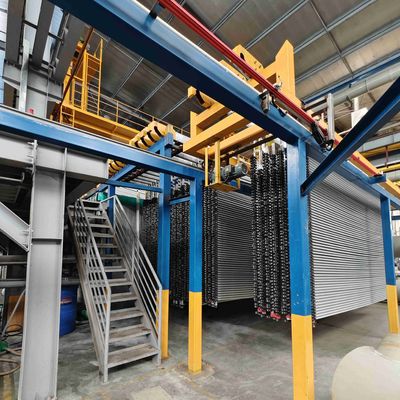 Sistema di trattamento di ossidazione per profili in alluminio a basso consumo energetico 1000 tonnellate/mese
