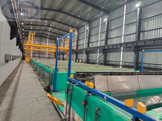 Buon prezzo Linea di anodizzazione con rivestimento 5-50μm e voltaggio regolabile in linea