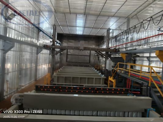 Buon prezzo Linea di produzione di anodizzazione personalizzata 500T/M per profili di porte e finestre di alta gamma con alimentazione a gas naturale in linea