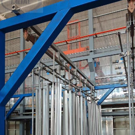 Buon prezzo Linea di produzione per anodizzazione industriale con dimensioni massime 7500*2000*1000mm, tensione DC 0-30V e controllo di precisione ±1℃ in linea