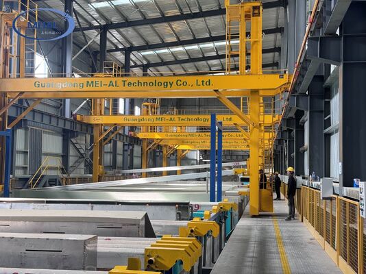 Prezzo buono Linea di produzione di anodizzazione dell'alluminio efficiente e personalizzabile da 2000T/M per telai solari in linea