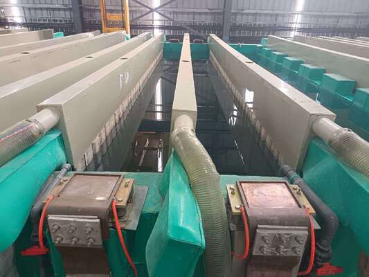 Prezzo buono Linea di anodizzazione in alluminio con capacità 150 T/M, spessore film 8-25 µm e lunghezza profilo max 6500 mm in linea