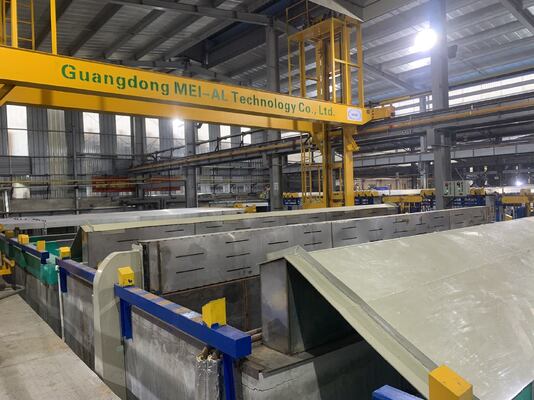 Prezzo buono 500 tonnellate/mese Linea di produzione di anodizzazione completamente automatica con spessore di pellicola da 5 a 25 μm per profili in alluminio in linea