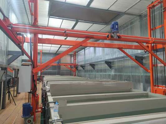 Prezzo buono Linea di produzione di anodizzazione di capacità 50-100T/mese con monitoraggio e controllo remoto per spessore di pellicola 10-25μm In linea