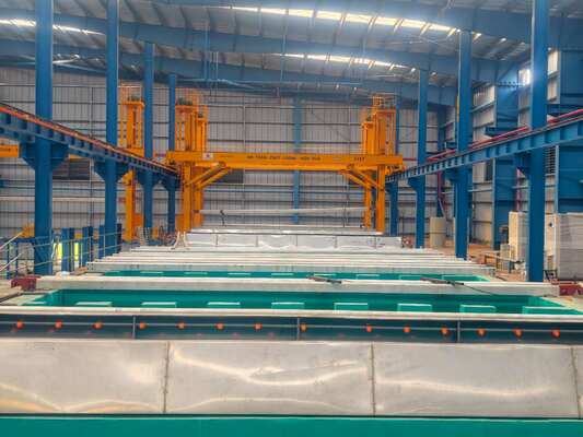 Prezzo buono Linea di anodizzazione 1000T/M/SS316L Assetto di piastre catodiche in acciaio inossidabile con superficie acrilata e passivata per capacità di corrente continua di 3000A nei serbatoi di anodizzazione in linea