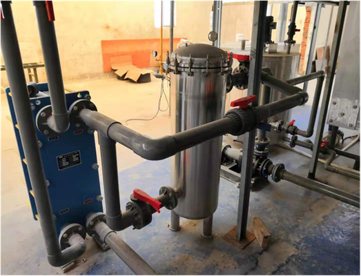 Prezzo buono Unità di filtrazione in acciaio inossidabile SS316L industriale con portata di 60 m3/h e precisione di filtrazione da 5-10 μm per linee di anodizzazione In linea