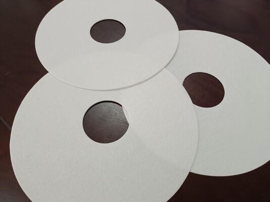 Prezzo buono Acid-Resistant Stack Filter Ring Filter Paper with Center Hole for Anodizing Tank Customizable Outer Diameter In linea